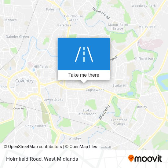 Holmfield Road map