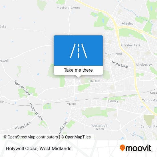 Holywell Close map