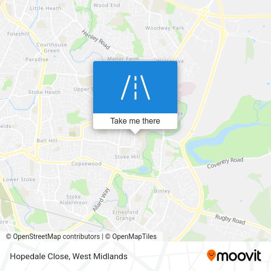Hopedale Close map