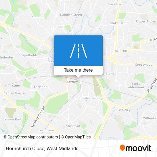 Hornchurch Close map