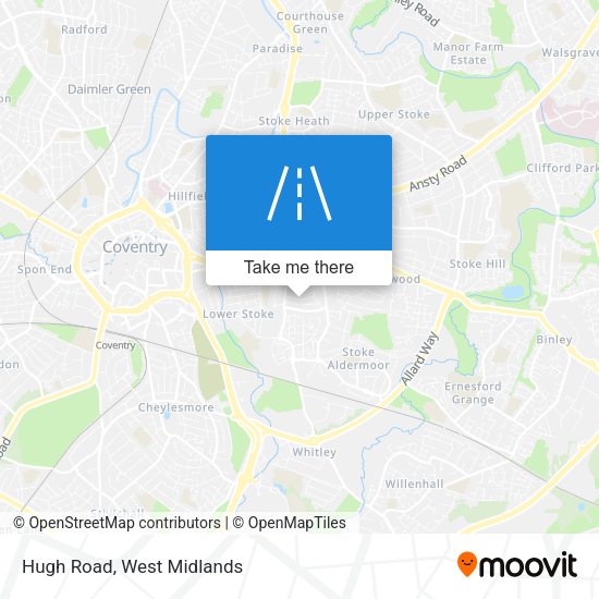 Hugh Road map