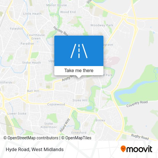 Hyde Road map