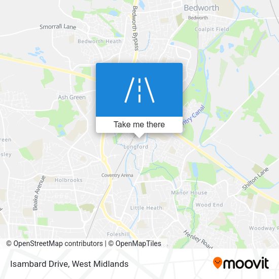 Isambard Drive map