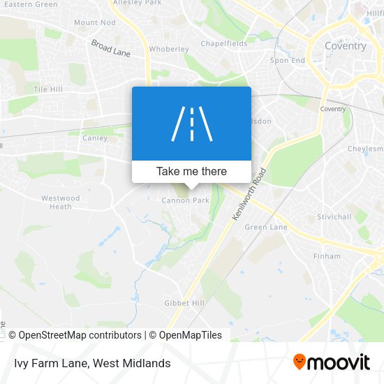 Ivy Farm Lane map