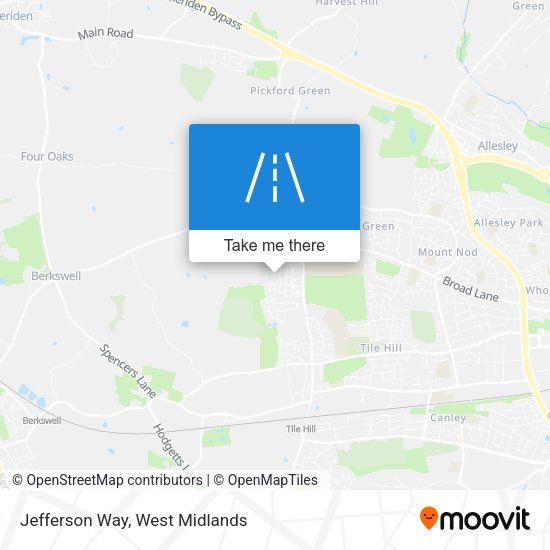 Jefferson Way map