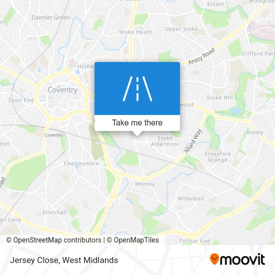 Jersey Close map
