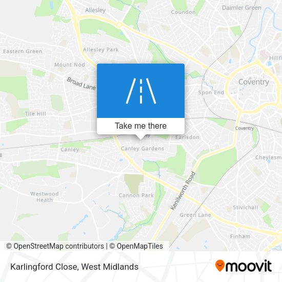 Karlingford Close map