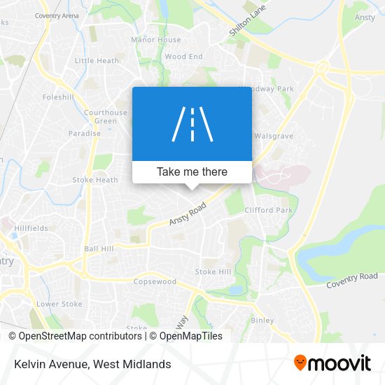 Kelvin Avenue map