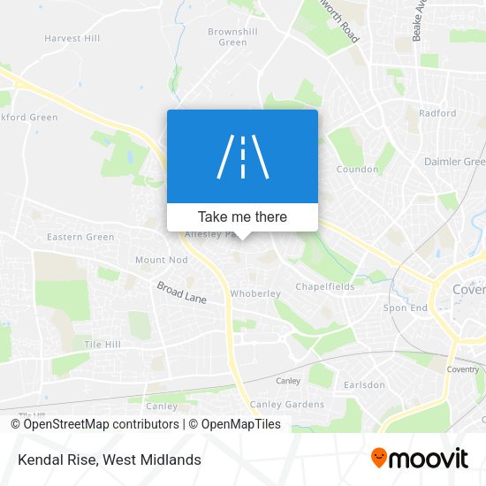 Kendal Rise map
