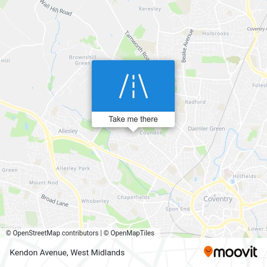 Kendon Avenue map