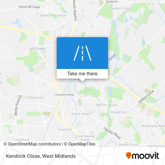 Kendrick Close map