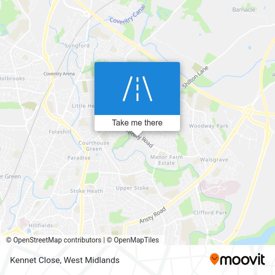 Kennet Close map