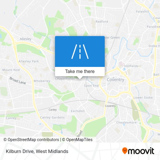 Kilburn Drive map