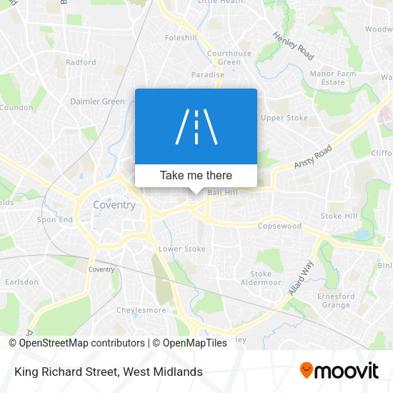 King Richard Street map