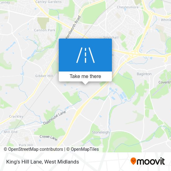 King's Hill Lane map