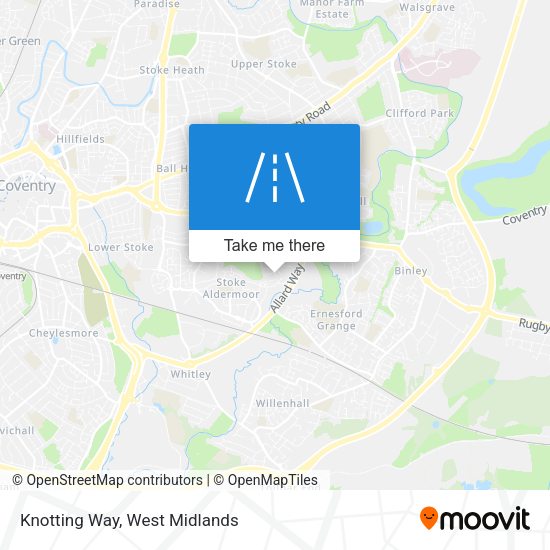 Knotting Way map