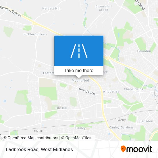Ladbrook Road map