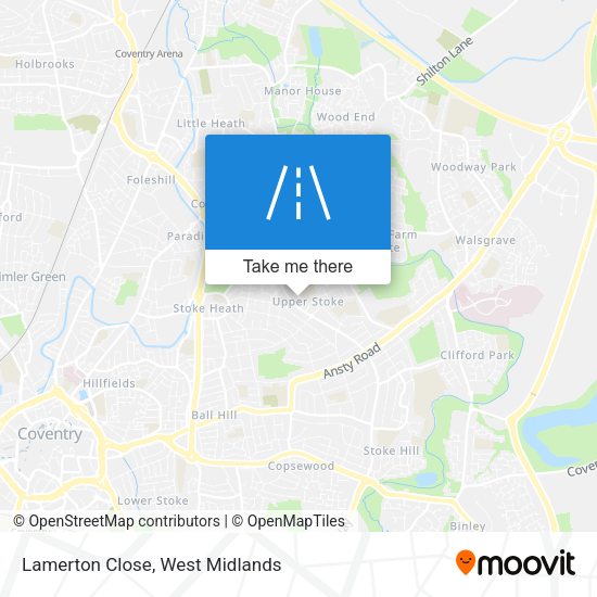 Lamerton Close map
