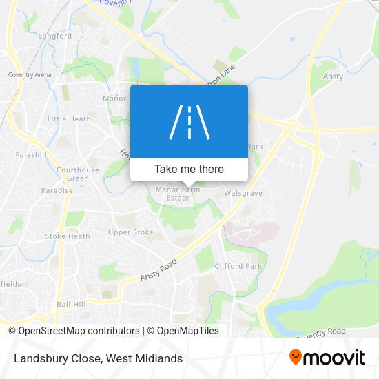 Landsbury Close map