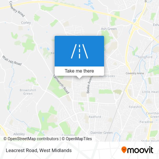 Leacrest Road map