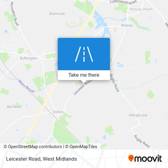Leicester Road map