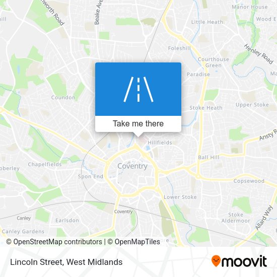 Lincoln Street map