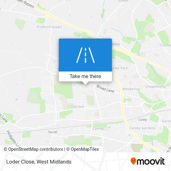 Loder Close map