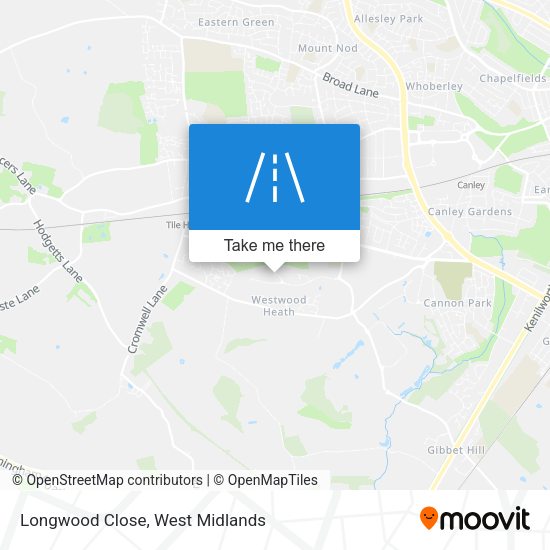 Longwood Close map