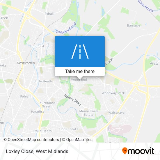 Loxley Close map