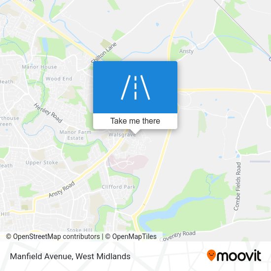 Manfield Avenue map