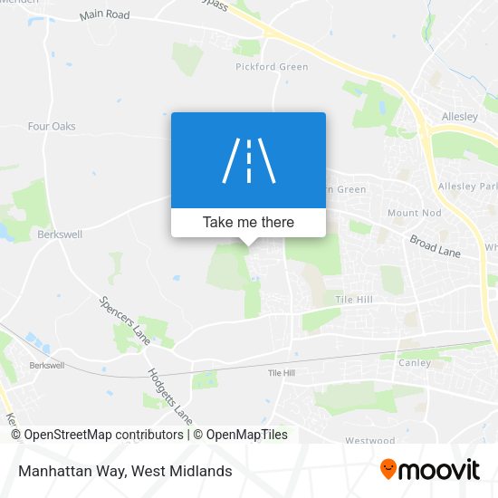 Manhattan Way map