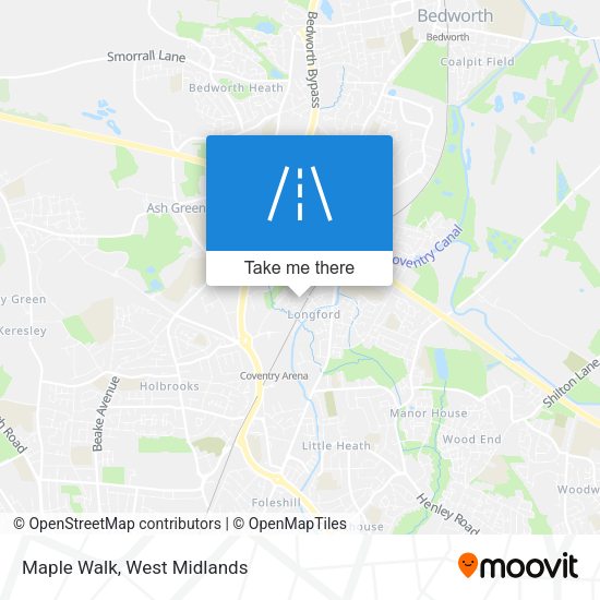 Maple Walk map
