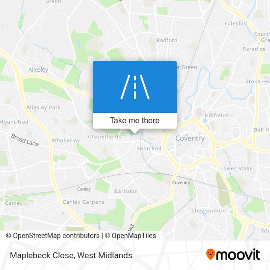 Maplebeck Close map