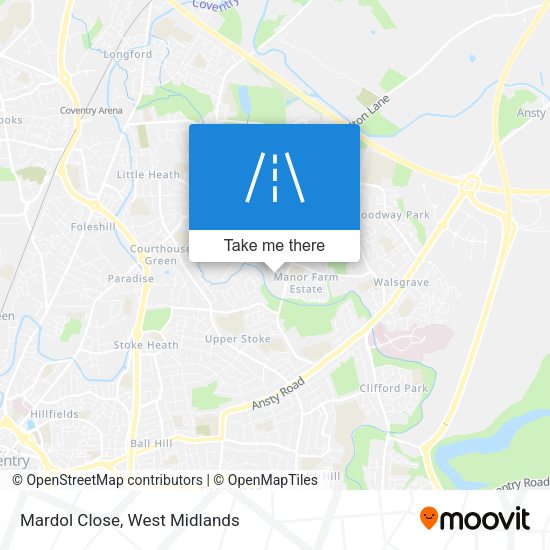 Mardol Close map