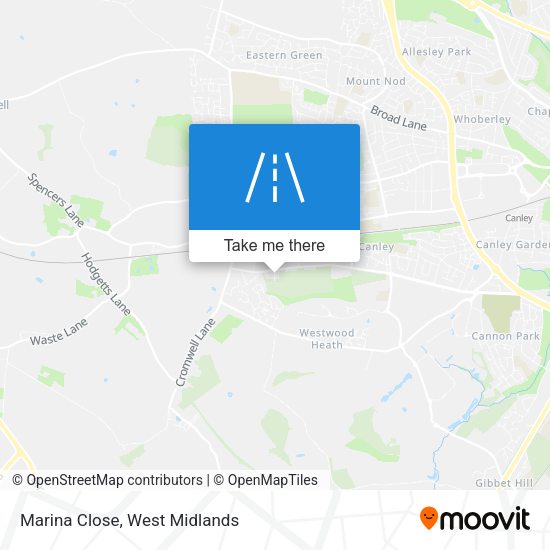 Marina Close map