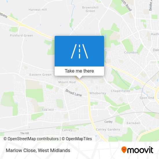 Marlow Close map