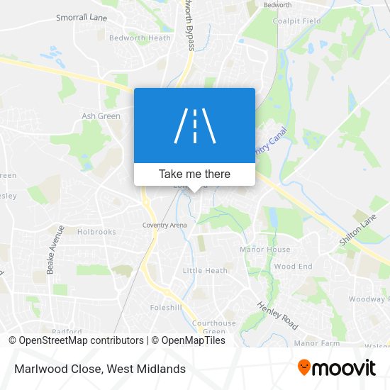 Marlwood Close map