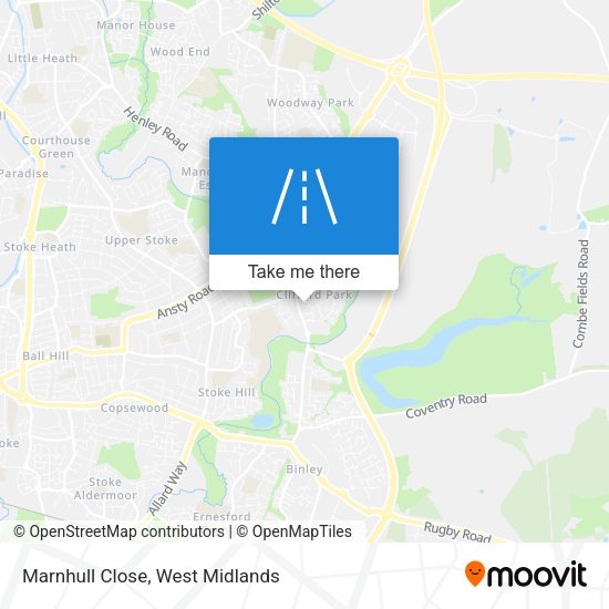 Marnhull Close map