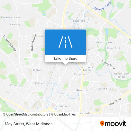 May Street map