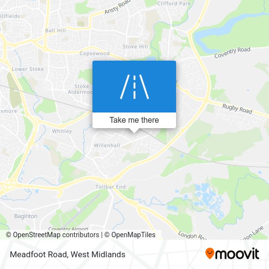 Meadfoot Road map