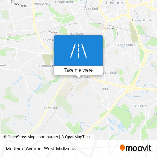 Medland Avenue map