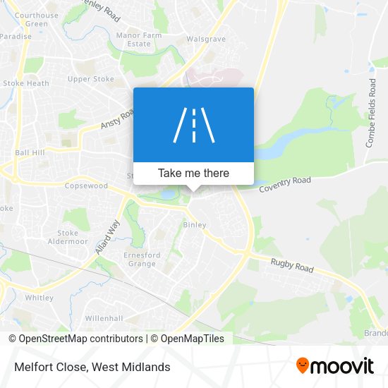 Melfort Close map