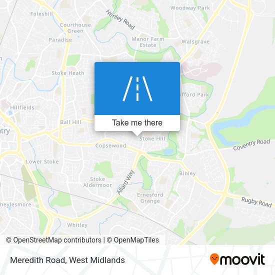 Meredith Road map