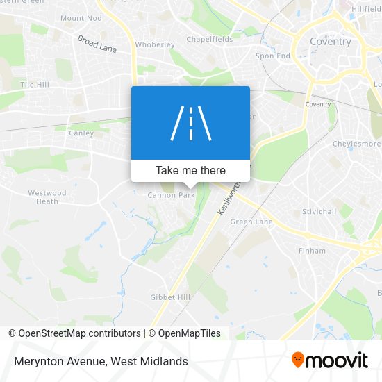 Merynton Avenue map