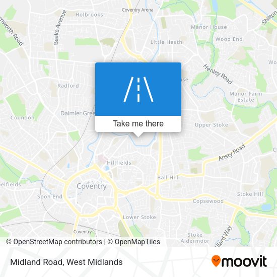 Midland Road map