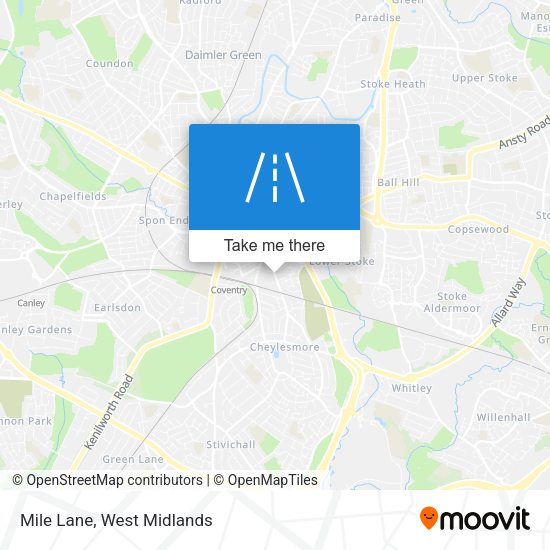 Mile Lane map