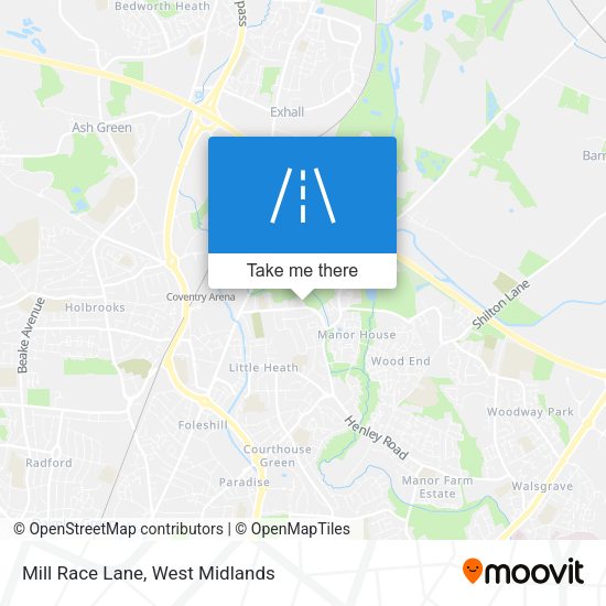 Mill Race Lane map