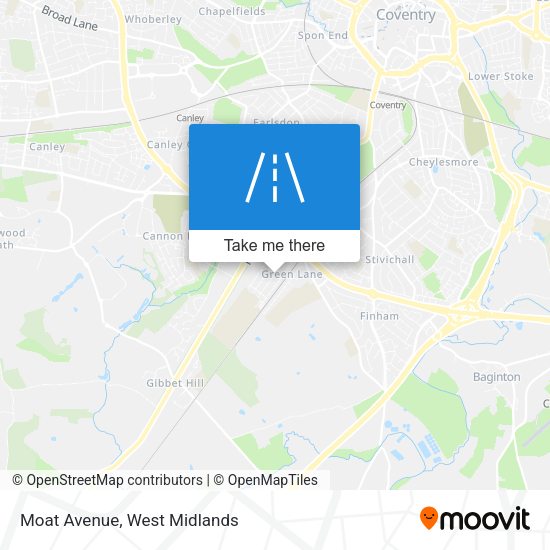 Moat Avenue map
