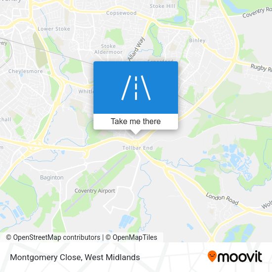 Montgomery Close map