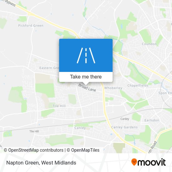 Napton Green map